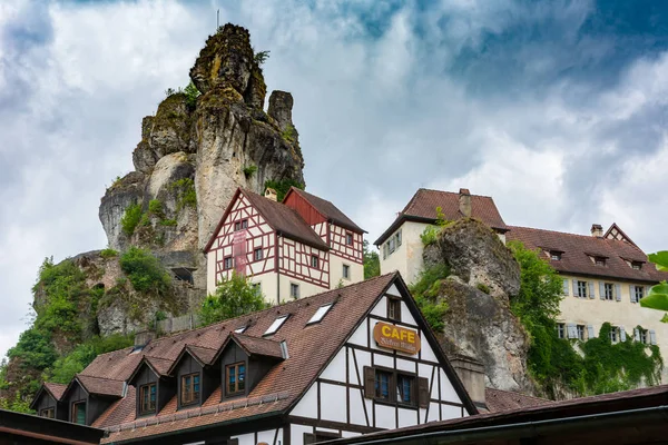 Tuechersfeld Deutschland Juni Fränkische Schweiz Landschaft Mit Dem Historischen Dorf — Stockfoto