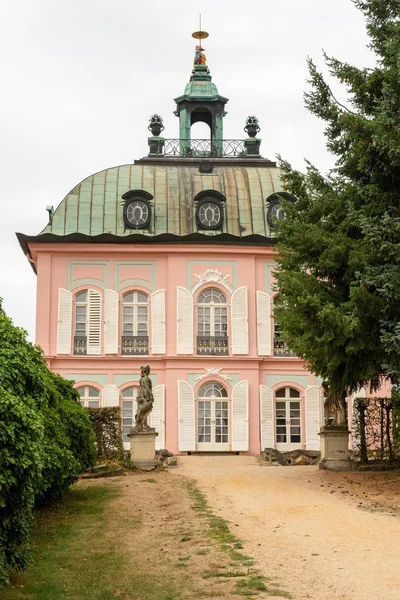 Moritzburg 8月21日 小野鸡城堡在 Moritzburg Germnay 在2018年8月21日 巴洛克式的城堡在第十八世纪被修造了由弗雷德里克奥古斯都 Iii 萨克森 — 图库照片