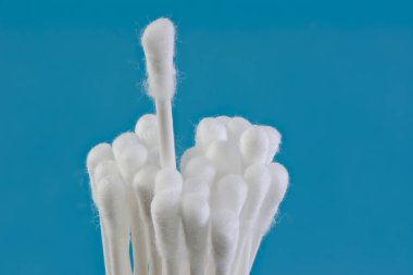 Makro bir demet pamuk temizleme bezi