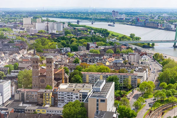 Vista aérea da paisagem urbana de Colônia — Fotografia de Stock