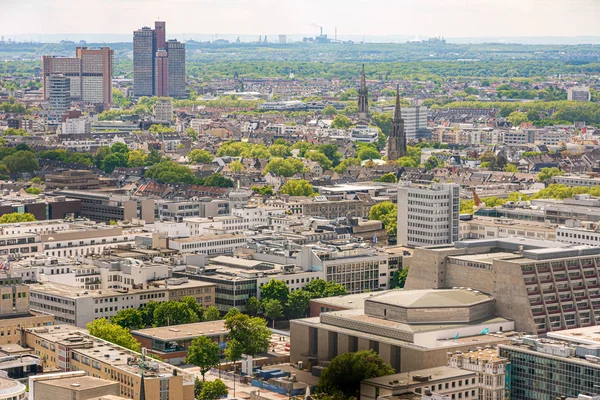Flyg foto över Kölns stadsbild — Stockfoto