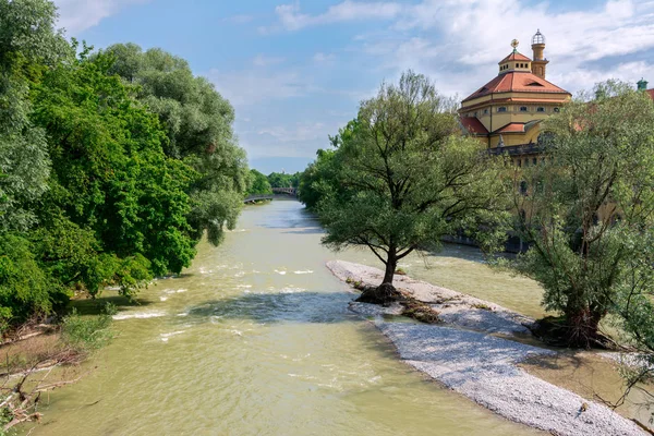 Rivière Isar à Munich — Photo