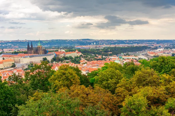 Vista aérea de la ciudad de Praga — Foto de Stock
