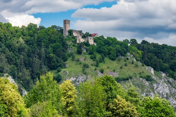 アルトミューエルタル渓谷のランデク城跡 ドイツ バイエルン州 — ストック写真