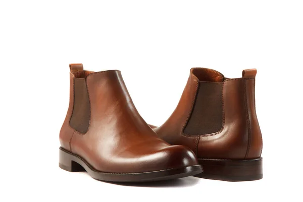 Par de zapatos de hombre hechos a mano — Foto de Stock