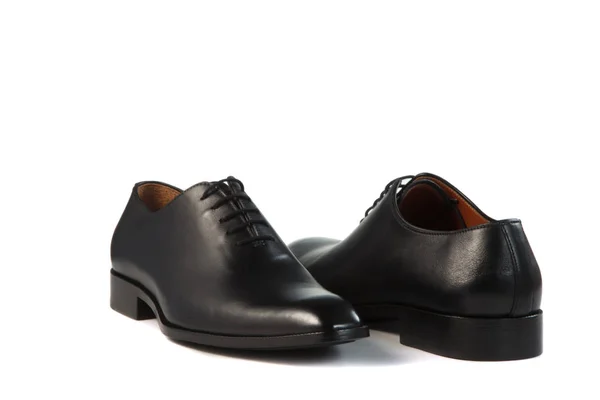 Mannen Schoenen Een Witte Achtergrond Met Schaduw — Stockfoto
