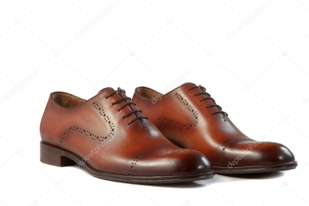 pair of handmade men's shoes