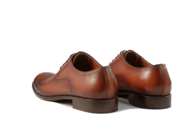 Par de sapatos masculinos artesanais — Fotografia de Stock