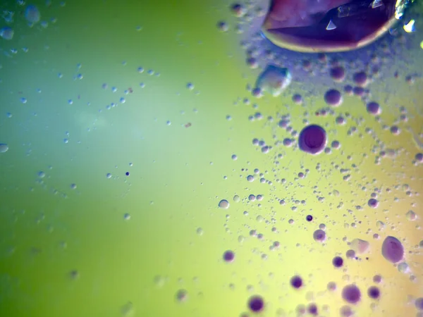Химическая Реакция Краски Водой — стоковое фото