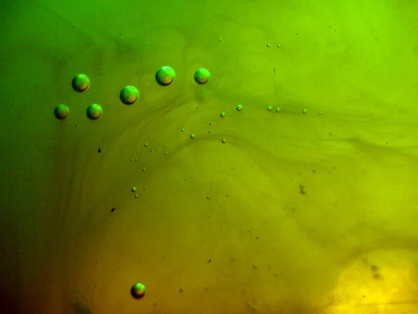 Reacción Química Pintura Con Agua — Foto de Stock