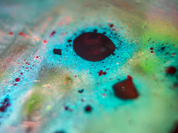 Химический Эксперимент Красками — стоковое фото
