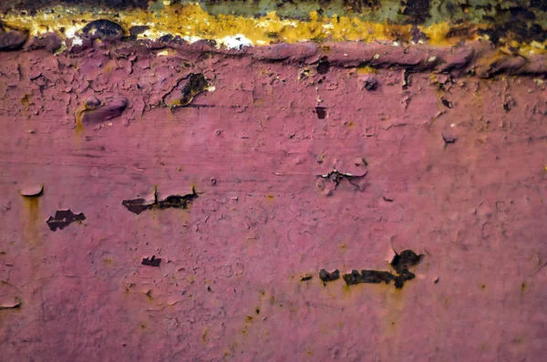 Mehrfarbige Farbe Auf Unebener Oberfläche — Stockfoto