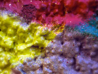 pürüzlü yüzeyi çok renkli boya