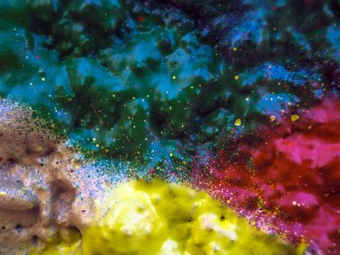 pürüzlü yüzeyi çok renkli boya