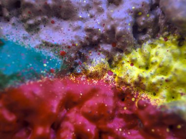 pürüzlü yüzeyi çok renkli boya