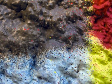 pürüzlü yüzeyi çok renkli boya