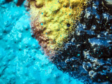 pürüzlü yüzeyi çok renkli boya