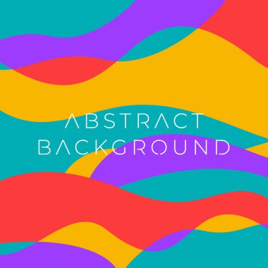 Renkli dalgalı soyut arka plan. Dinamik kıvırcık renk dalgaları.