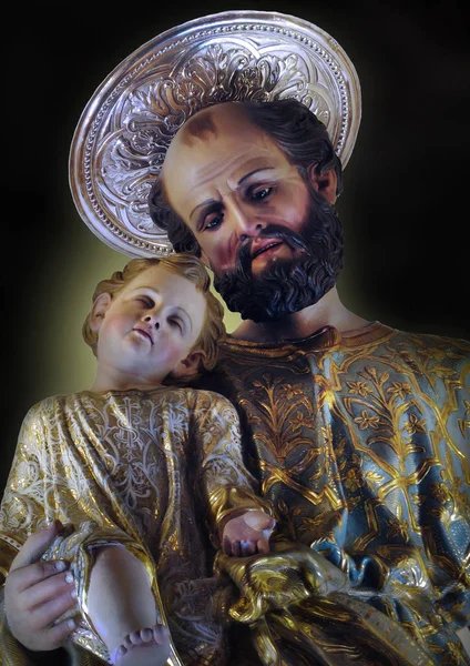 Detail Statue Saint Joseph — Stock Photo, Image