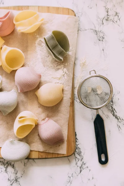 Italie Pâtes Sur Table — Photo