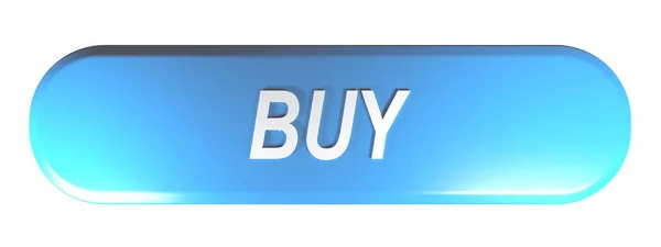 Ein Blauer Abgerundeter Rechteck Druckknopf Mit Dem Write Buy Rendering — Stockfoto