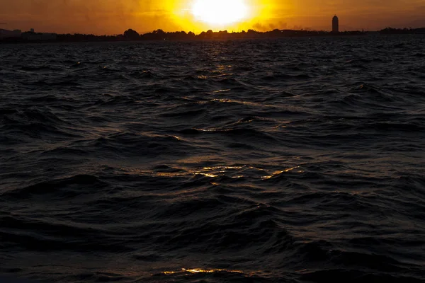 Sunset Seaside Izmir Turkey — Stock Photo, Image