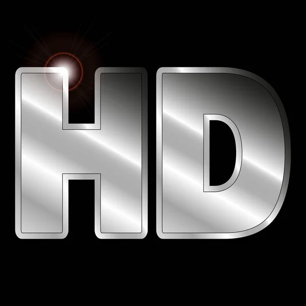 Ein Symbol Für Die High Definition Für Filme Videoclips Etc — Stockvektor