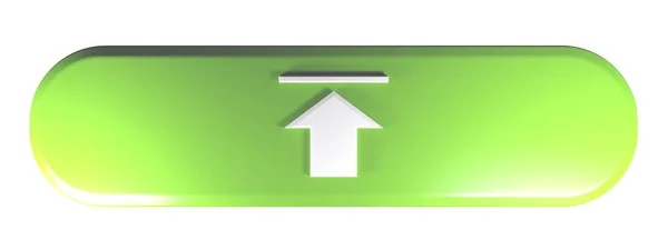 Botão Retângulo Arredondado Vermelho Com Ícone Para Upload Ilustração Renderização — Fotografia de Stock