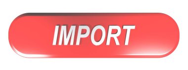 Bir yazma devam - 3d render illüstrasyon mavi yuvarlatılmış dikdörtgen basma düğmesi