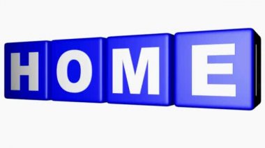 Ev mavi küpleri - 3d işleme video