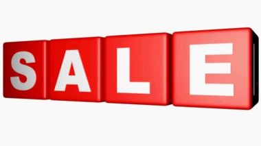 Satılık kırmızı küpler - 3d işleme video yazmak