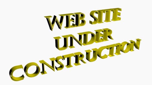 Site Web Cours Construction Venir Caméra Rendu Vidéo — Video