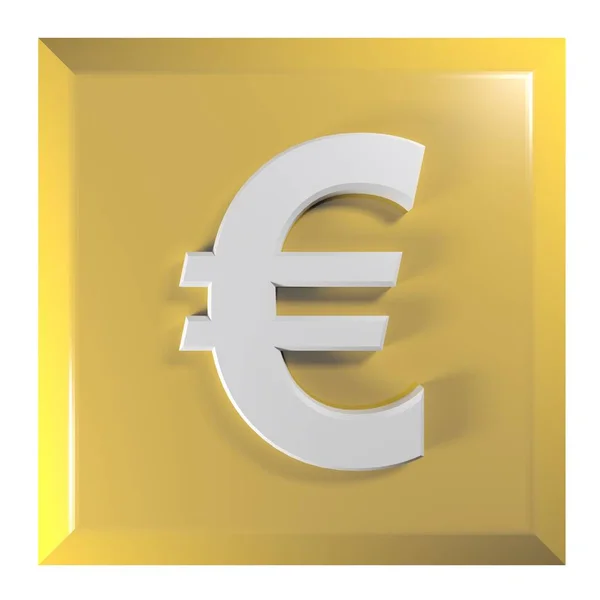 Gul Orange Fyrkantig Tryckknapp Med Symbol Dollar Valuta Rendering Illustration — Stockfoto