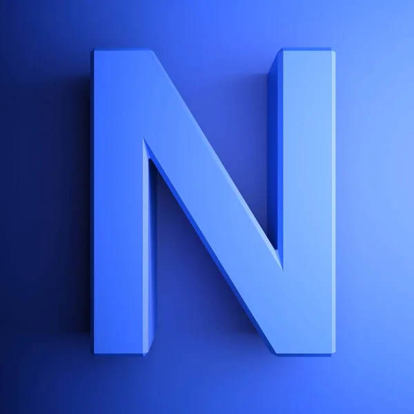 正方形のアイコンの アルファベット文字 青の背景に青 レンダリングイラストレーション — ストック写真