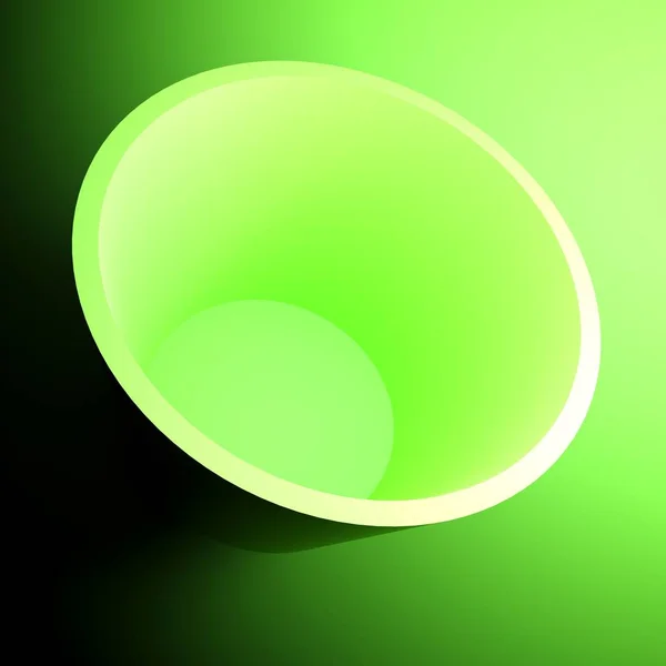 Ein Quadratisches Symbol Mit Einem Grünen Kreis Der Mülleimer Auf — Stockfoto