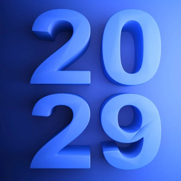 Square Icon Year 2028 Written Blue Green Rendering Illustration — Stock Photo, Image