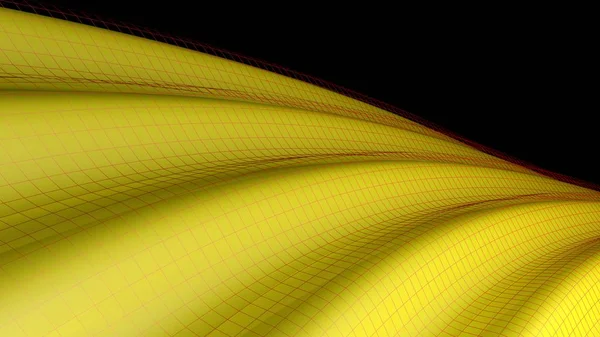 노란색 모양의 표면이 렌더링 — 스톡 사진