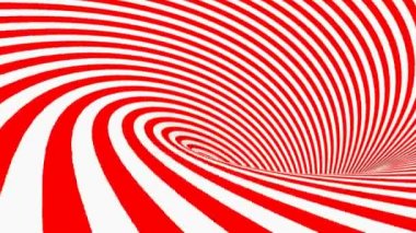 Kırmızı ve Beyaz spiral arkaplan - 3D görüntüleme