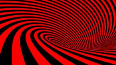 Kırmızı ve siyah spiralli bir arkaplan - 3D görüntüleme