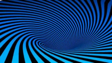 Mavi ve siyah spiralli bir arkaplan - 3D görüntüleme