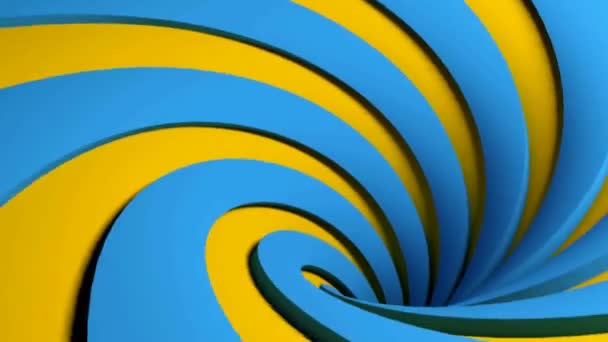 Fond spirale bleu et orange - rendu 3D vidéoclip — Video