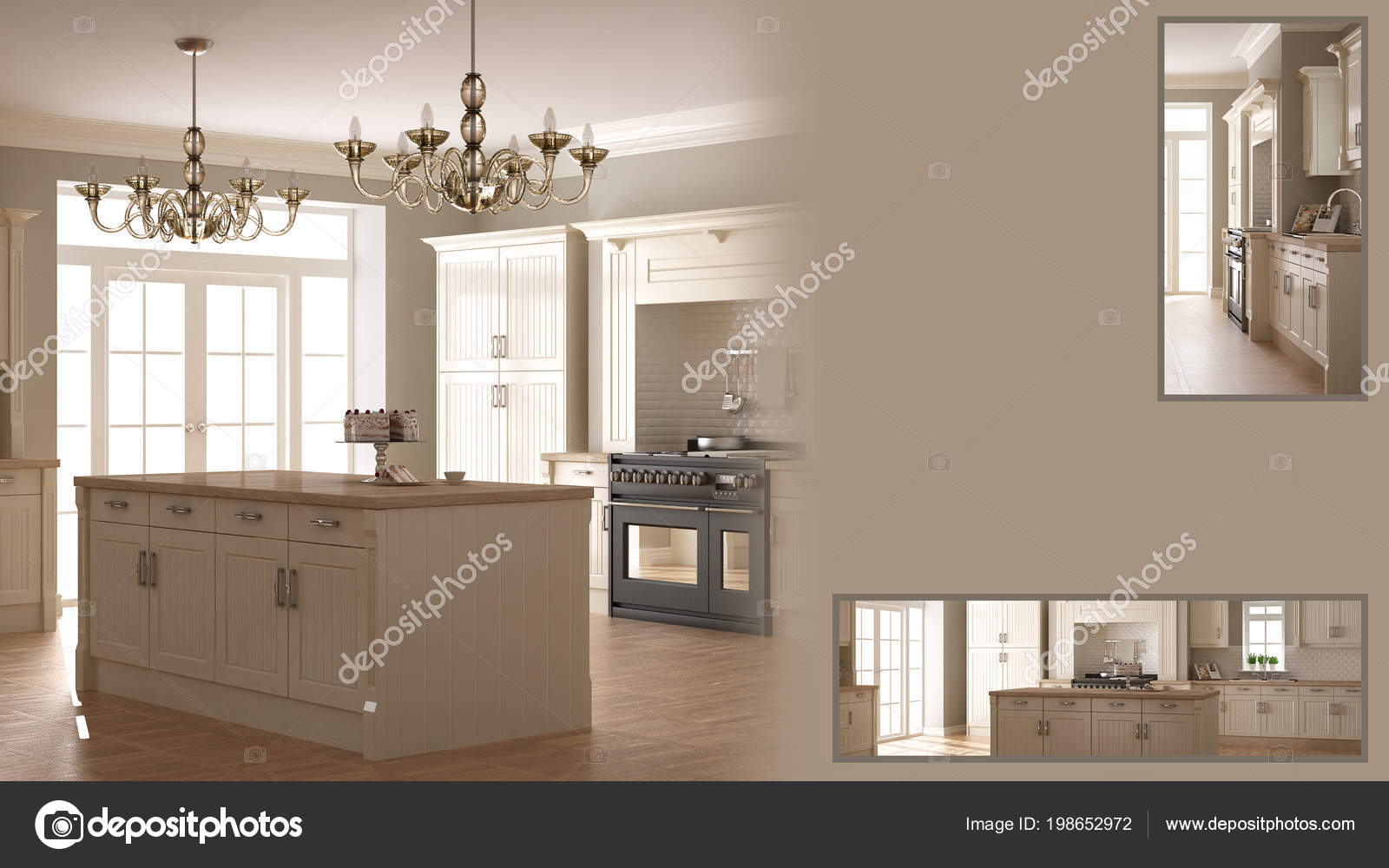 Classic Kitchen Presentation Copy Space Details Closeup