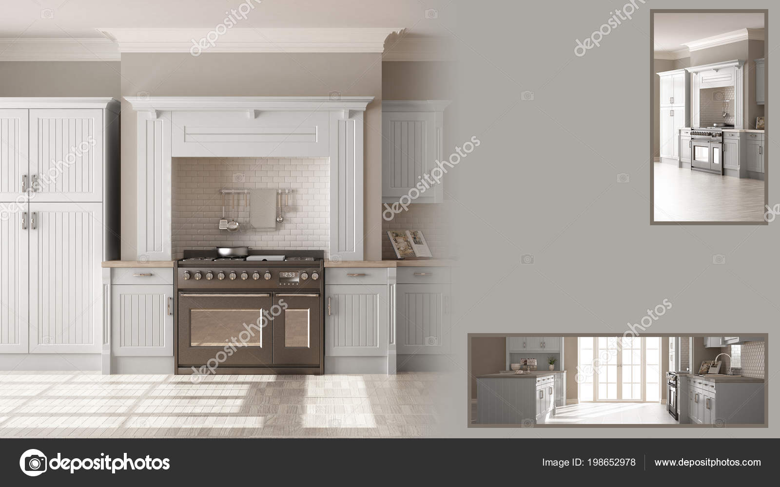 Classic Kitchen Presentation Copy Space Details Closeup