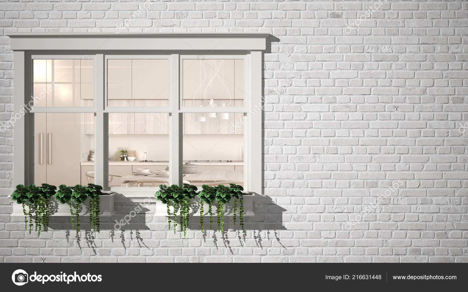 photo Modern Exterior Brick Wall Design depositphotos