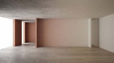 İç tasarım yenileme, önce ve sonra tamir ve duvar resmi, parke döşeme, geliştirme adımlardan, ev yenileme kavram fikir arka plan kopya alanı ile