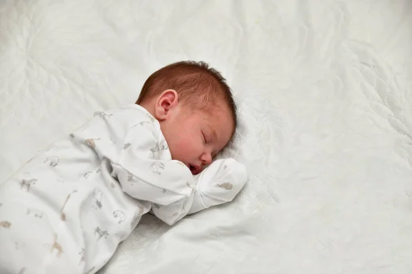 Newborn Baby Sleep First Days Hospital — Stock Photo, Image