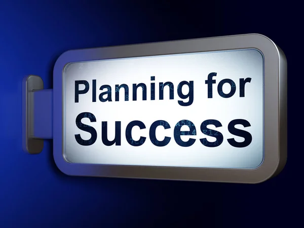 Conceito de financiamento: Planejamento para o sucesso em plano de fundo outdoor — Fotografia de Stock
