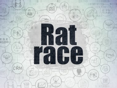 İş kavramı: keşmekeş dijital veri kağıt arka plan üzerinde