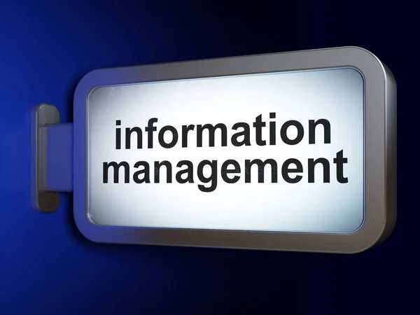 Information concept: Information Management on billboard background — Stock Photo, Image