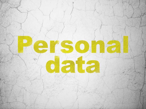 Data concept: Personal Data on wall background — Stock Photo, Image